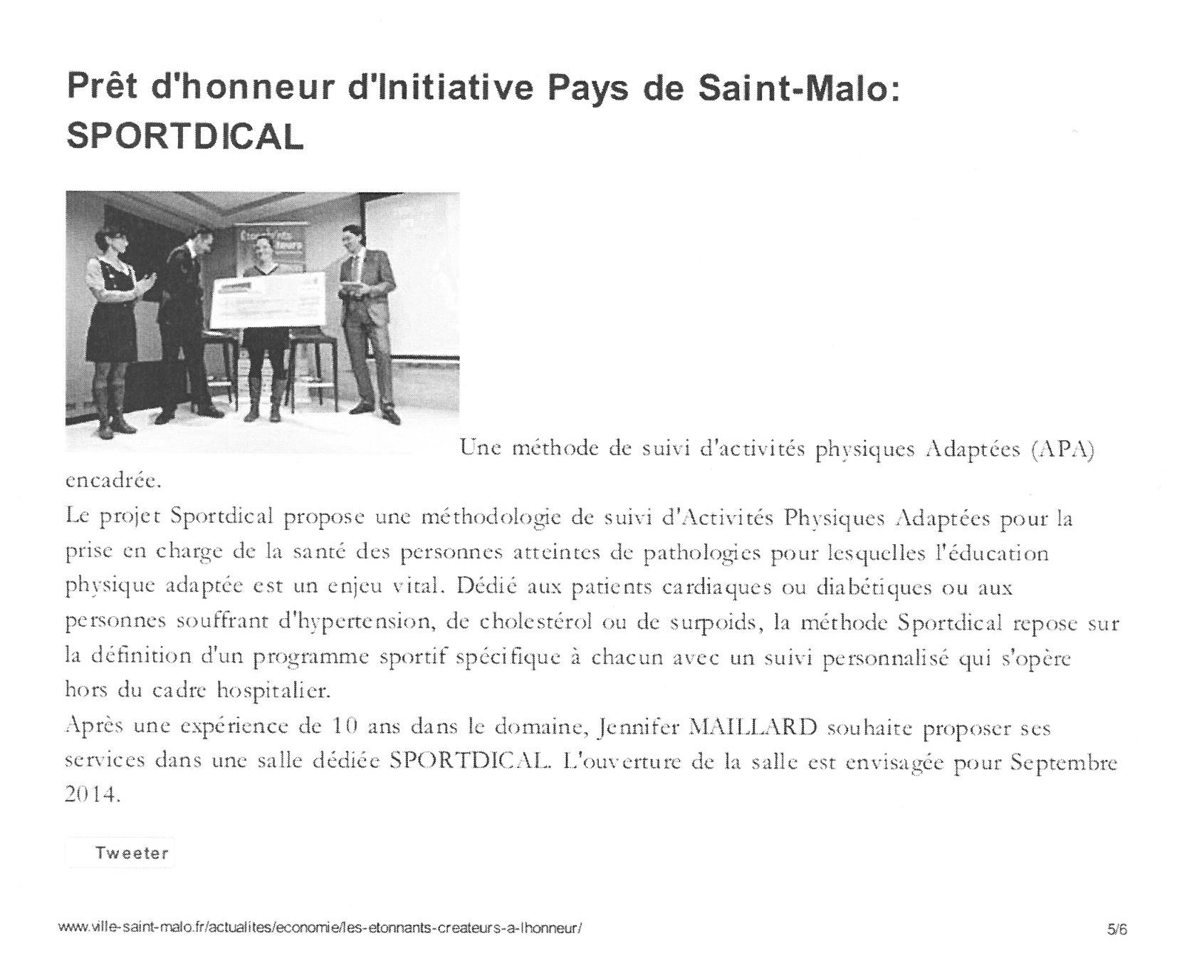 Article Saint-Malo Agglo décembre 2013